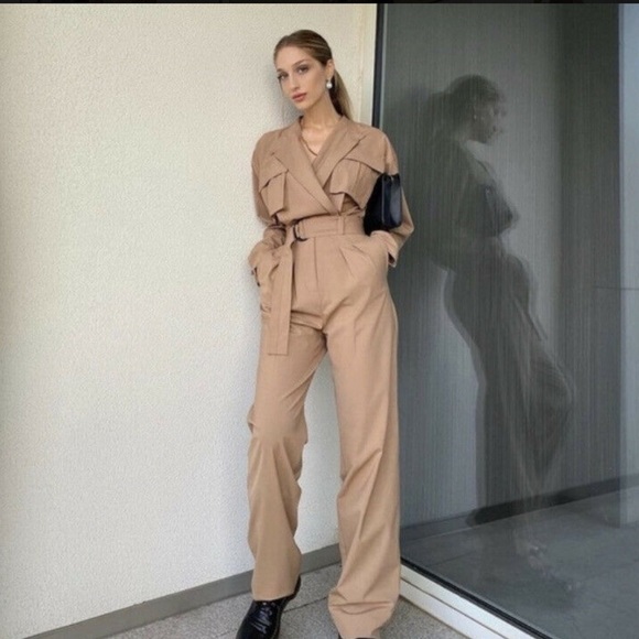 Zara Long Jumpsuit with Pockets - Picture 7 of 16